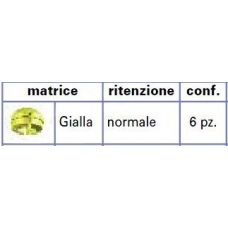 Matrice Preci Clix Gialla Ritenzione Normale D.3,55mm 6pz