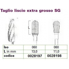 Frese Tungsteno Taglio Extra Grosso SG Iso 060 1pz