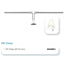 Ganci OK Clasp 0.8mm 10pz