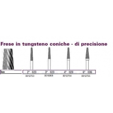 Frese Tungsteno Coniche Di Precisione 3 D.023 1pz